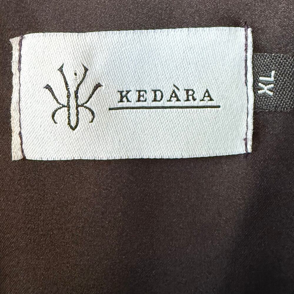 Kedara fits Men‘s Large Navy Blue White Buttondown shirt abstract print - Picture 3 of 4